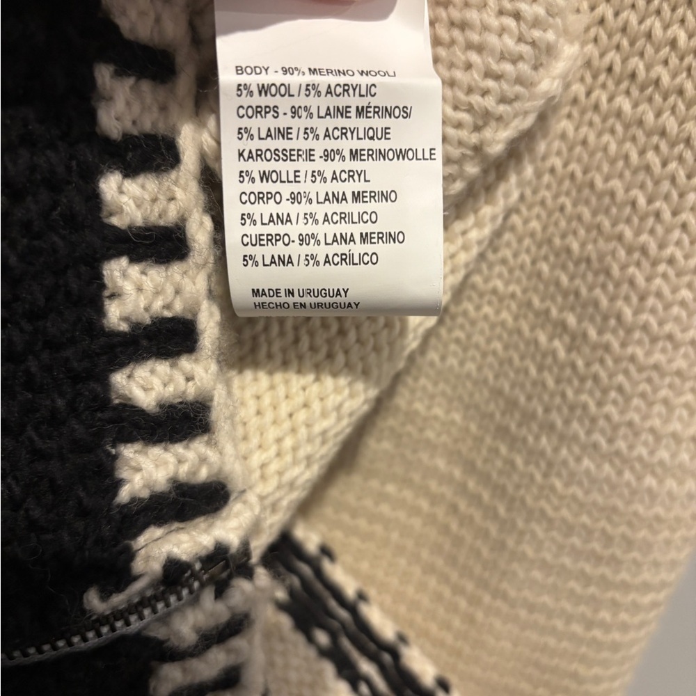 MANDINGA Alpes Hand-Knit Sweater Vest size M - Picture 9 of 10